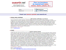 Tablet Screenshot of ousortir.net